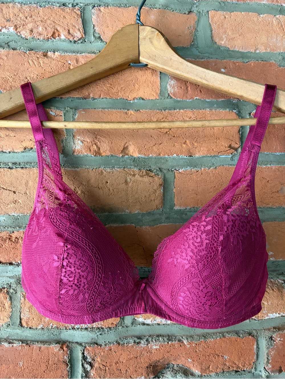 Chantelle Maddie Plunge T-Shirt Bra in Wild Strawberry 🍓Passionata 32C